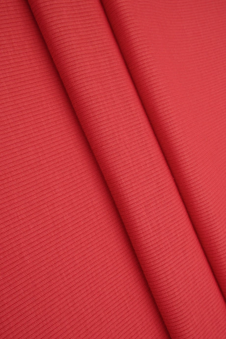 Rib Solid Stretch Knit Fabric