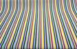 Sunbrella Stripe Vita Confetti 4418-0054 Solution-Dyed Acrylic Fabric - Multi Color Horizontal Stripes, 54" Width (By The Yard)