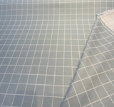 Boxi Spa Acrylic Fabric - Spa Blue With Ivory Lines, 54" Width (1 Yard)