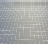 Boxi Spa Acrylic Fabric - Spa Blue With Ivory Lines, 54" Width (1 Yard)