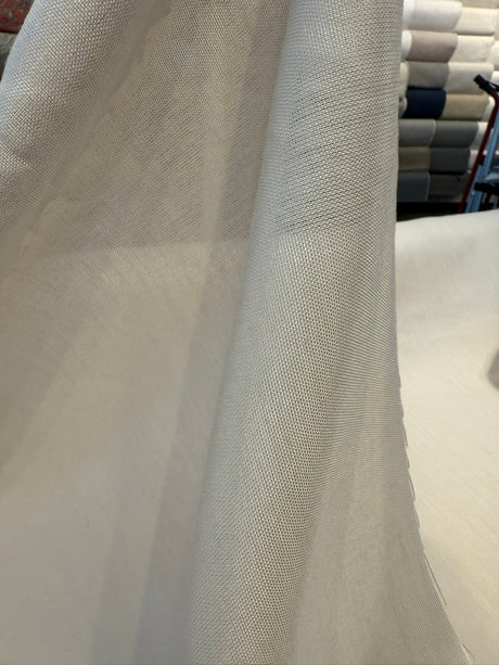 Sunbrella Outdoor 100 Percent Acrylic Fabric - Vortex Parchment Sheer, Parchment, 118" Width (1 Yard)
