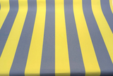 Sunbrella Explorer Stripe Acrylic Fabric - Limeade And Air Blue Horizontal Stripe, 54" Width (1 Yard)