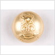 Matte Gold Metal Button - 24L/15mm