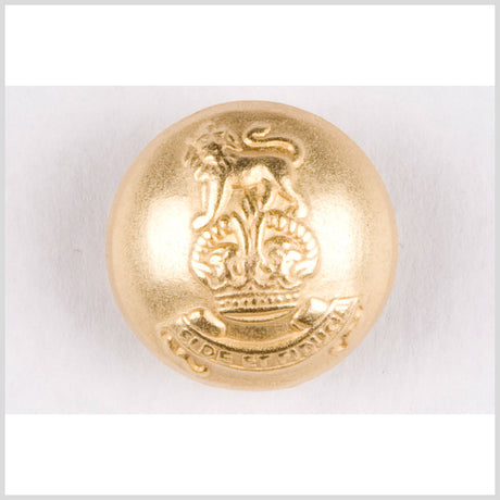 Matte Gold Metal Button - 24L/15mm