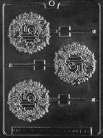 15th Lollipop Wreath Mold - LPL018