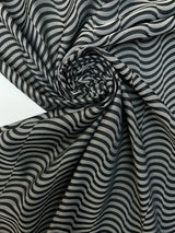 Polyamide Jacquard Abstract Gray-Black