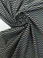 Polyamide Jacquard Abstract Gray-Black