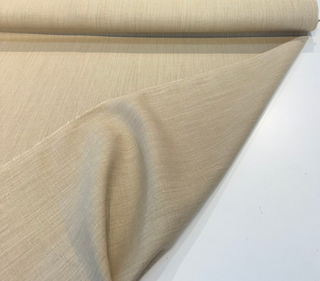 Nelen & Delbeke Belgian Linen Lino Camel Belgian Linen Fabric - Camel, 59" Width (1 Yard)