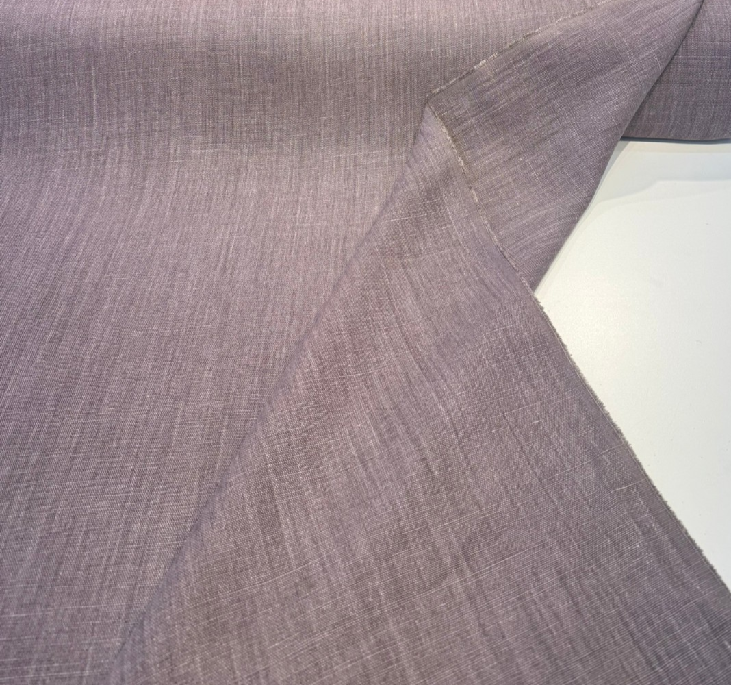 Nelen & Delbeke Belgian Linen Lino Belgian Linen Fabric - Plum Purple, 59" Width (1 Yard)