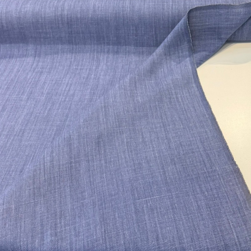 Nelen & Delbeke Belgian Linen Lino Belgian Linen Fabric - Indigo Blue, 59" Width (1 Yard)
