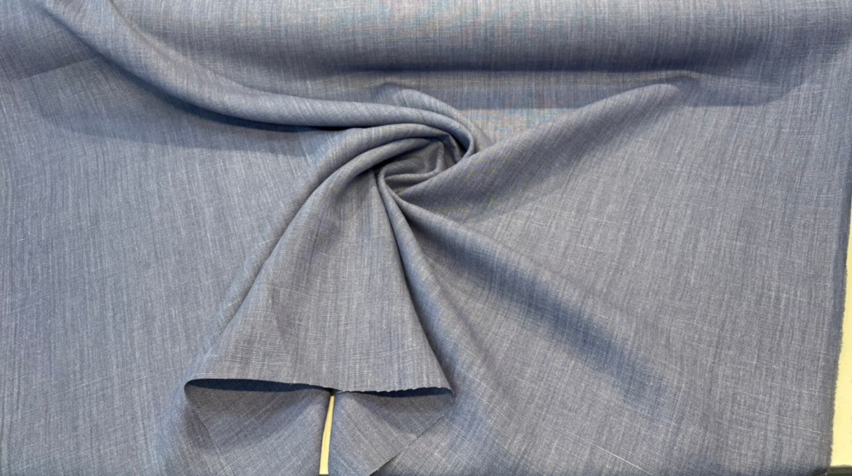 Nelen & Delbeke Belgian Linen Lino Belgian Linen Fabric - Indigo Blue, 59" Width (1 Yard)
