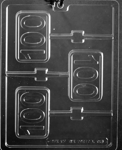 100 Plain Lolly Chocolate Mold - LPL066