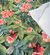 Tommy Bahama Darwin Flora Noir 100 Percent Cotton Fabric - Black Tropical Floral Botanical, 54" Width (By The Yard)
