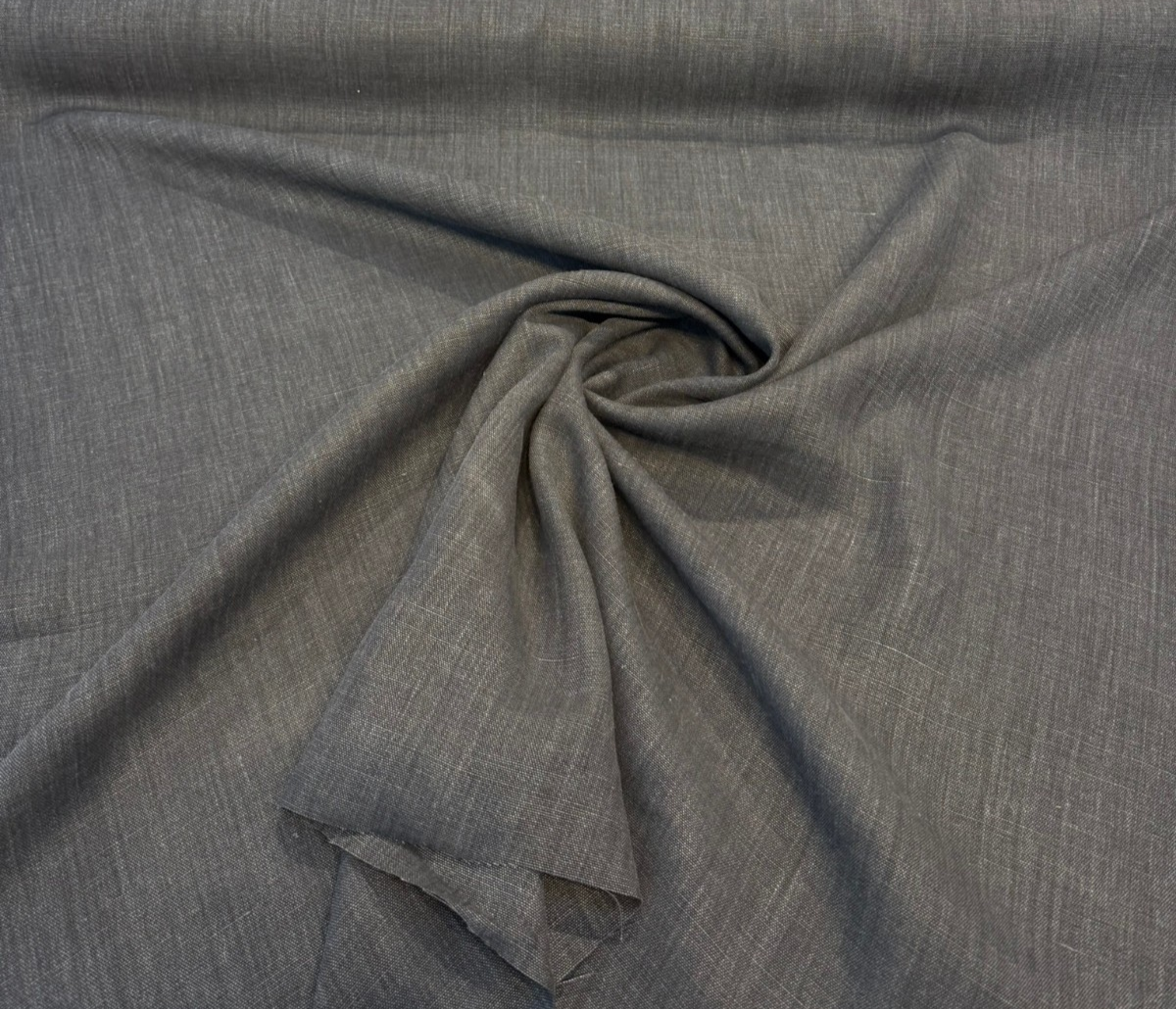 Belgian Linen Lino Denim Dark Blue Linen Fabric - Denim Dark Blue, 59" Width (1 Yard)