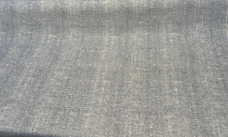 Chartres Storm Blue Sunbrella Acrylic Fabric - Storm Blue, Heathered Linen-Look Texture, 49" Width (1 Yard)
