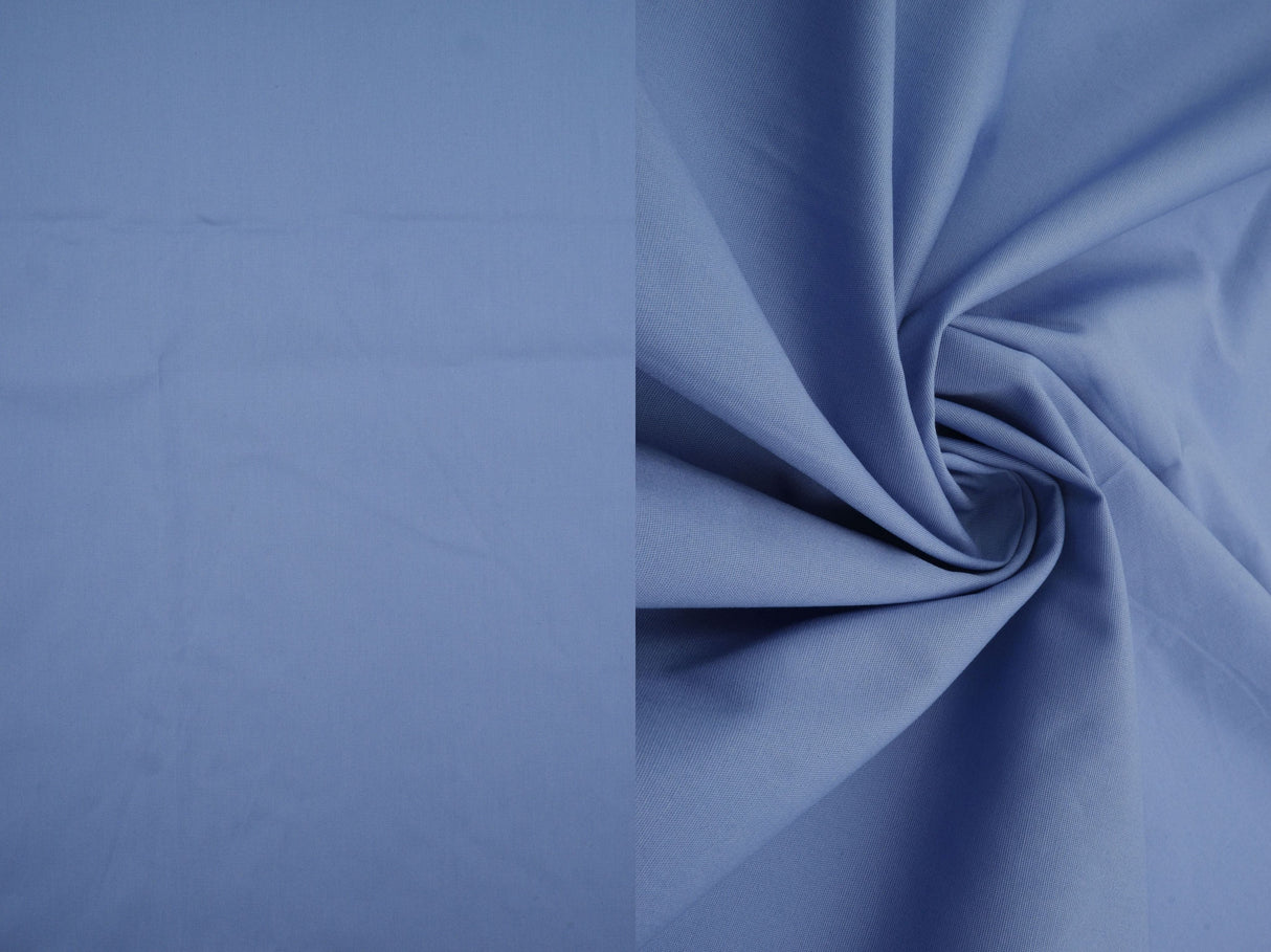 Stretch Cotton Poplin Solid Woven Fabric