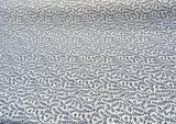 Sunbrella Eberly Acrylic Fabric - Peacock Blue Botanical Reversible, 54" Width, 146266-0003 (1 Yard)