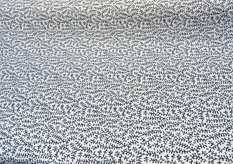 Sunbrella Eberly Acrylic Fabric - Peacock Blue Botanical Reversible, 54" Width, 146266-0003 (1 Yard)