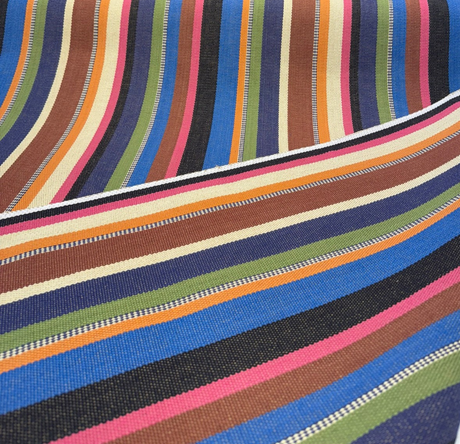 Malabar Stripe Carnival Cotton Fabric - Multicolor Stripe, 54" Width (By The Yard)