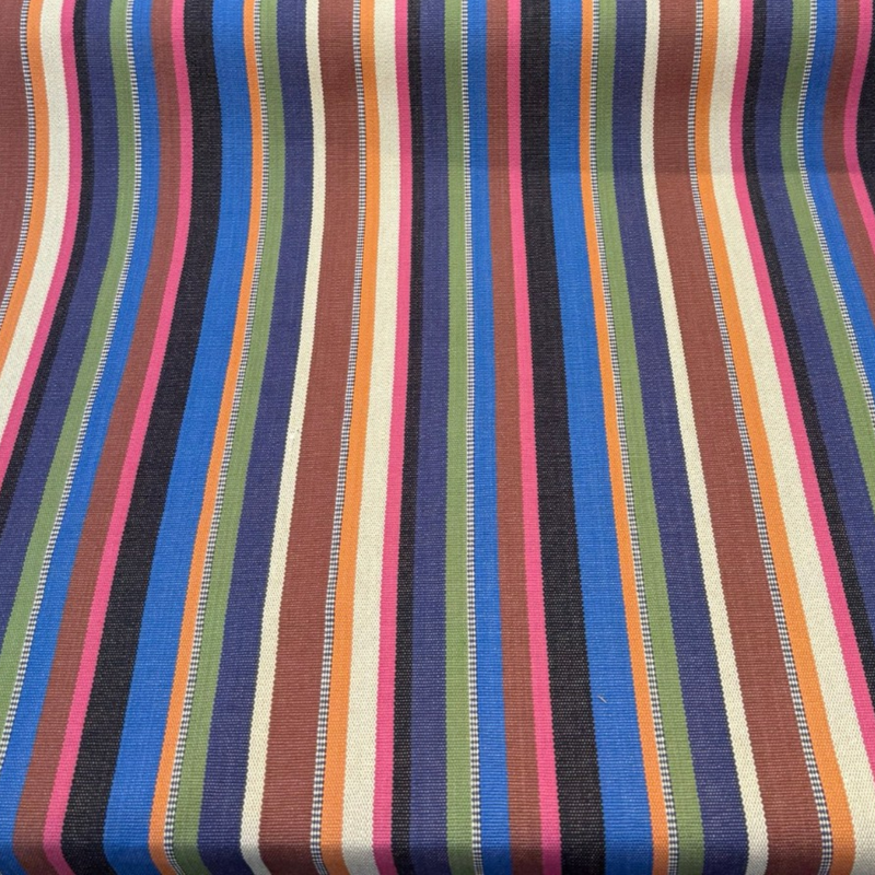 Malabar Stripe Carnival Cotton Fabric - Multicolor Stripe, 54" Width (By The Yard)
