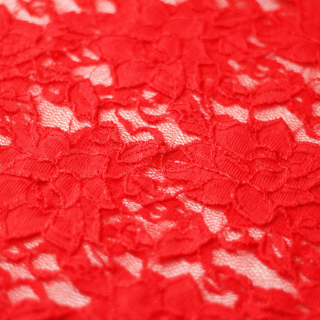 Passion Flower Nylon Spandex Fabric - Multiple Colors, Floral Lace Pattern, 57/58" Width (1 Yard)