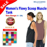 BELLA + CANVAS® Women's Flowy Scoop Muscle Tank - 8803