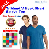 BELLA + CANVAS® Triblend V-Neck Short Sleeve Tee