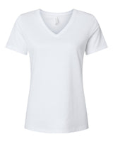 BELLA + CANVAS® Women's Relaxed Heather CVC V-Neck Short Sleeve T-Shirt - 6405CVC