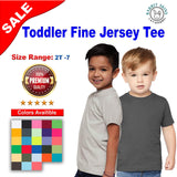RADYAN® Crewneck Short Sleeve Toddler Fine Jersey Tee