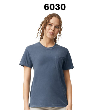 Comfort Colors® Garment-Dyed Heavyweight Crewneck Short Sleeve Pocket T-Shirt