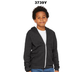 BELLA + CANVAS® Youth Sponge Fleece Full-Zip Hoodie - 3739Y