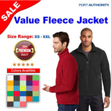 Port Authority® Value Full Zip Long Sleeve Fleece Jacket