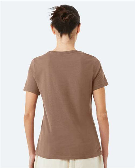 BELLA + CANVAS Women’s Relaxed Jersey Crewneck Short Sleeve Tee in Charity Pink