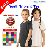 BELLA + CANVAS® Youth Triblend Crew Neck Short Sleeve Tee - 3413Y