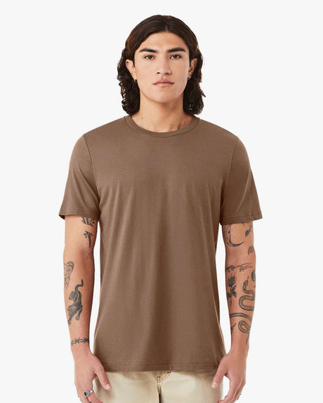 BELLA + CANVAS Crewneck Jersey Short sleeve Tee in Baby Blue