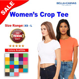BELLA + CANVAS® Women’s Crewneck Short Sleeve Crop Tee