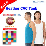 BELLA + CANVAS® Heather CVC Crew Neck Tank Top - 3480CVC