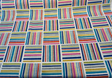 Modern Matters Mosaic Cotton Linen Fabric - Multicolor Geometric Stripe, 54" Width (By The Yard)