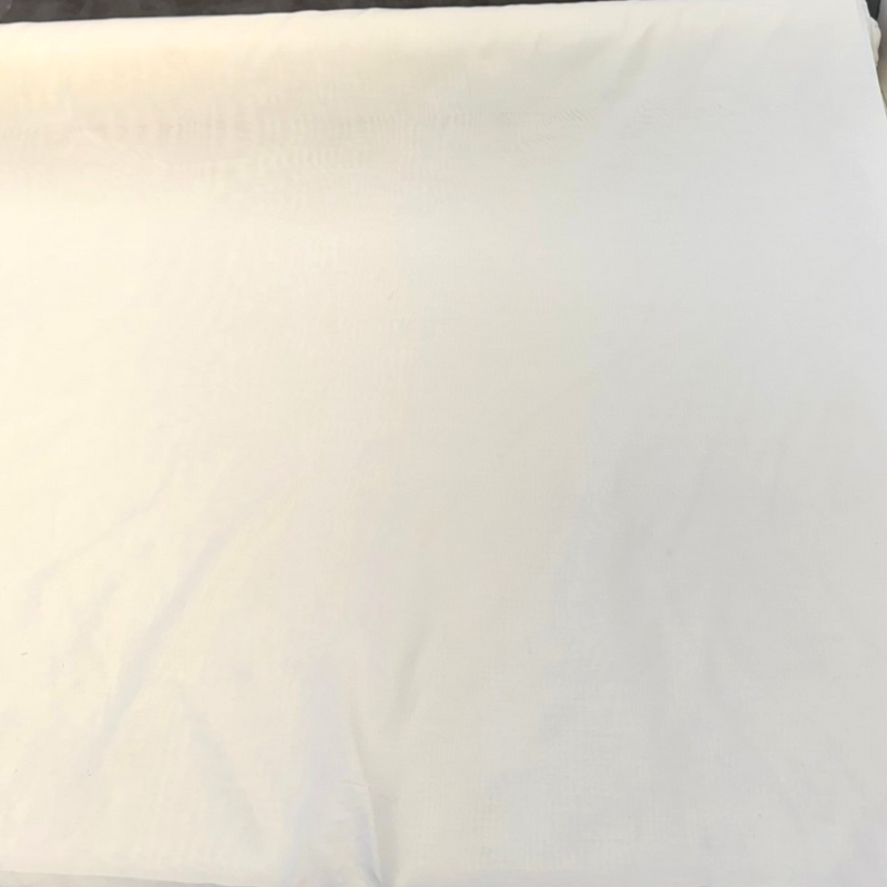 Batiste Cream Sheer Polyester Fabric - Cream Sheer, 118" Width (1 Yard)