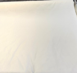Batiste Cream Sheer Polyester Fabric - Cream Sheer, 118" Width (1 Yard)