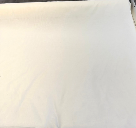 Batiste Cream Sheer Polyester Fabric - Cream Sheer, 118" Width (1 Yard)