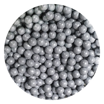 Shimmering Silver Sugar Pearls - 7mm - 2 Pound Bag