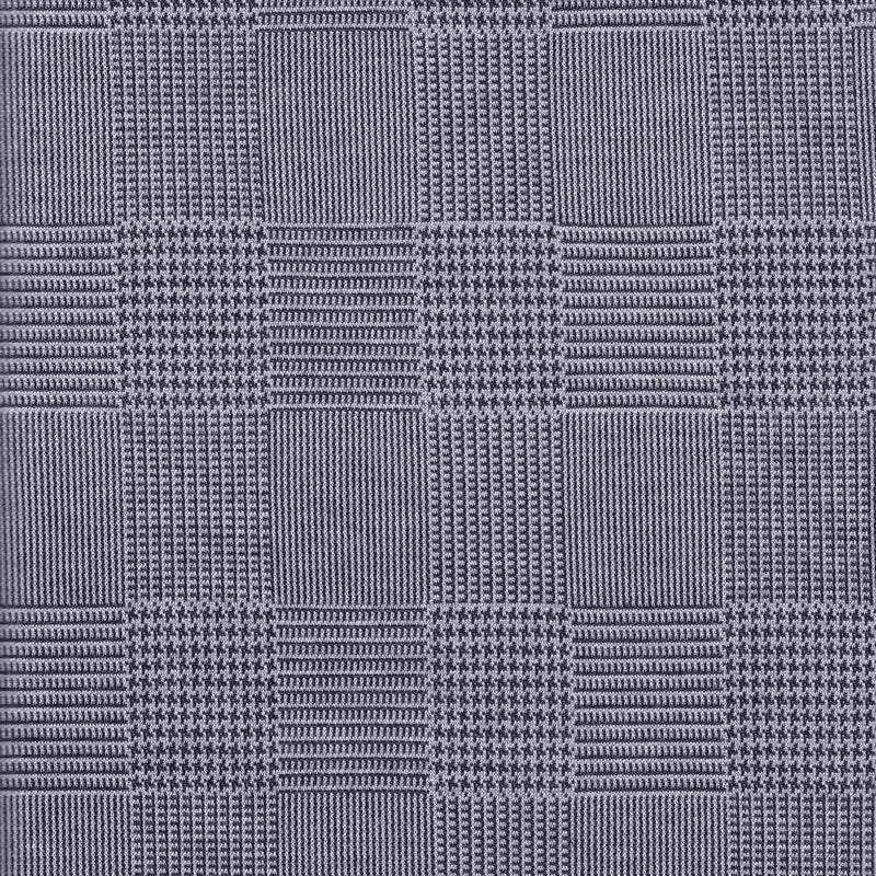 1 Yard Navy Knit Check Fabric, 56/57'' Wide Rayon Polyester Spandex Blend