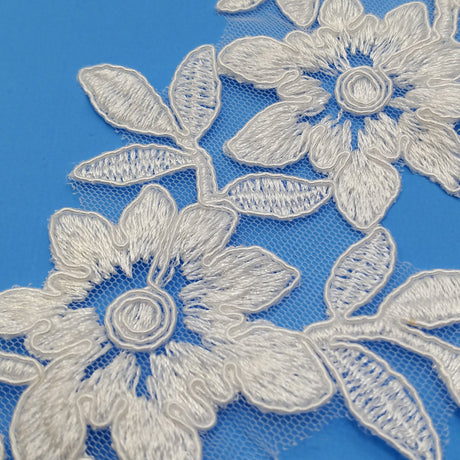 Polyester Net Mesh Floral Applique