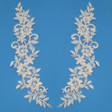 Corded Floral Applique Mesh Lace