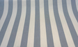 Sunbrella Stripe Leisure Denim Blue Outdoor 40625-0001 Acrylic Fabric - Denim Blue And Ivory Wide Stripe, 54" Width (1 Yard)