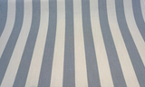 Sunbrella Stripe Leisure Denim Blue Outdoor 40625-0001 Acrylic Fabric - Denim Blue And Ivory Wide Stripe, 54" Width (1 Yard)