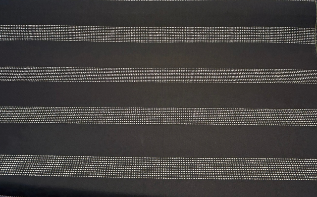 Sunbrella Caper Onyx Solution-Dyed Acrylic Fabric - Black Stripe, 54" Width, 7.35" Vertical Repeat (By The Yard)