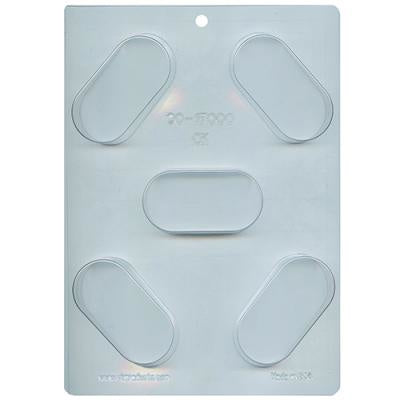Plain Elongated Sandwich Cookie Chocolate Mold