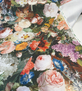 Velvet Lea Multi Garden Floral Polyester Velvet Fabric - Multi Garden Floral, 54" Width (1 Yard)